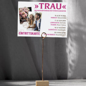 Eintrittskarte »TRAU« Die Hochzeitsmesse in VS-Schwenningen